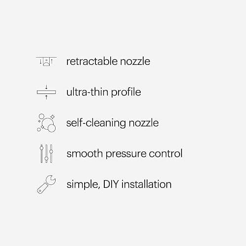 Brondell Bidet - Thinline SimpleSpa SS-150 Fresh Water Spray Non-Electric Bidet Toilet Attachment in White with Self Cleaning Nozzle and SafeCore Internal Valve thumbnail 4