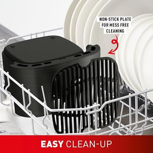 Tefal Easy Fry Mega Air Fryer, 7.5L Capacity (Serves Up to 8), 8 Preset Cooking Programs, Compact Design, Energy-Efficient, Dishwasher-Safe Basket, EY8558G0 - Black thumbnail 9