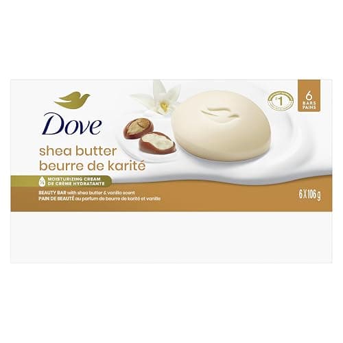 Dove Beauty Bar Soap for Nourished, Radiant Skin, Shea Butter, Enriches Skin, 106g 6 count thumbnail 3