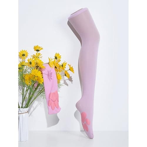 KRYTJACZ Cute Paw Thigh High Stockings Lolitas Over Knee Kitten Cosplay Costume Gifts Paw Pad Socks Thigh High thumbnail 4