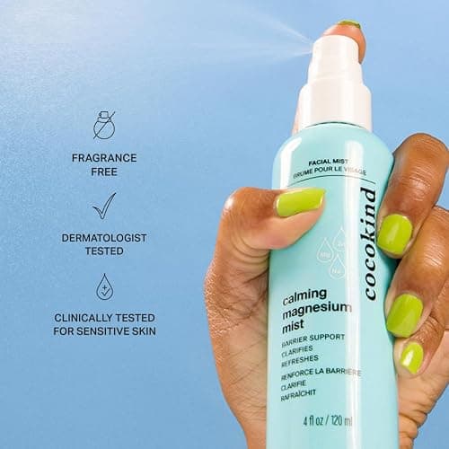 Cocokind Calming Magnesium Mist, 4 Fl Oz | Hydrating Facial Spray to Reduce Visible Redness, Clarifying Face Mist for Breakout-Prone Skin, Moisture Barrier Support thumbnail 3