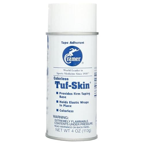 Cramer Tuf-Skin Pre Tape Spray, Firm Adhesive Base to Secure Gymnasts Clothing, Underwrap & Kinesiology Tapes, Long Lasting Hold, Prevents Blisters, Athletic Training Supplies, Colorless - Image 1