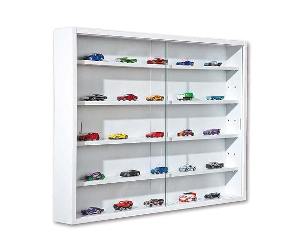 Inter Link Vitrine Collection pour Figurines vitrine Murale Blanche 80x60cm | Idéale pour les collectionneurs vitrine murale en MDF et verre pour mettre les figurines à l'abri de la poussière thumbnail 4