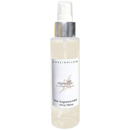 SweetHollow Vanilla + Coconut Sugar Fine Fragrance Mist, Scented Perfume Body Spray with Clean Ingredients, Sweet Dessert Scent, Infused with Essential Oil - Image 1