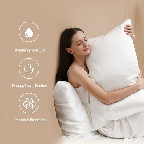 ZIMASILK 22 Momme Silk Pillowcase for Hair and Skin - 100% Pure Mulberry Silk with Hidden Zipper, Grade 6A Luxury Pillow Case for Women, Soft & Durable, Gift Box (Standard 20"x26" Navy Blue) thumbnail 5