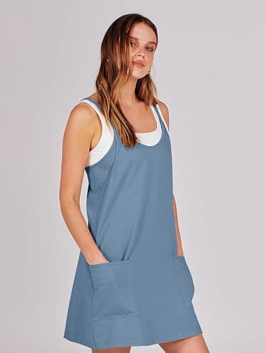 Athletic Romper Dress (Blue) thumbnail 8