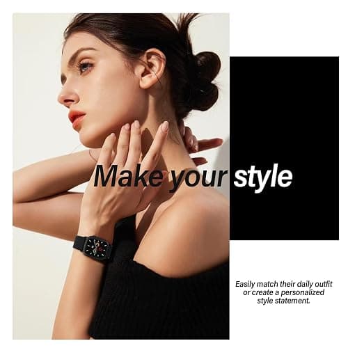 Stretchy Nylon Band Compatible with Apple Watch Bands 40mm 38mm 42mm 41mm 44mm 45mm 46mm 49mm Women Men, Magnetic Waterproof Breathable Soft Sport Loop Strap for iWatch Series 11 10 9-1 Ultra 3 SE thumbnail 6