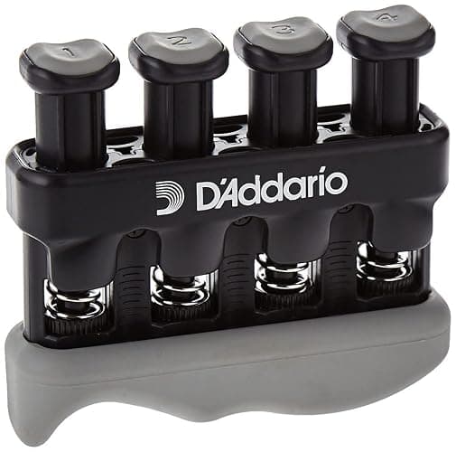D’Addario Varigrip Hand Exerciser–Improve Dexterity and Strength in Fingers, Hands, Forearms- Adjust Tension Per Finger– Simulated Strings Help Develop Calluses- Comfortable Conditioning thumbnail 4