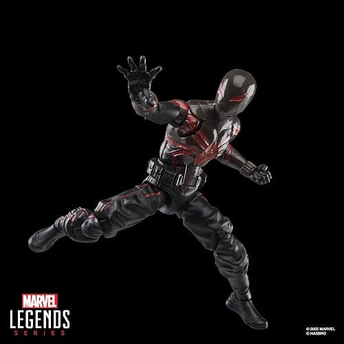 Spider-Man Marvel Legends Series Gamerverse Miles Morales Brooklyn 2099 Suit Action Figure, Black thumbnail 6