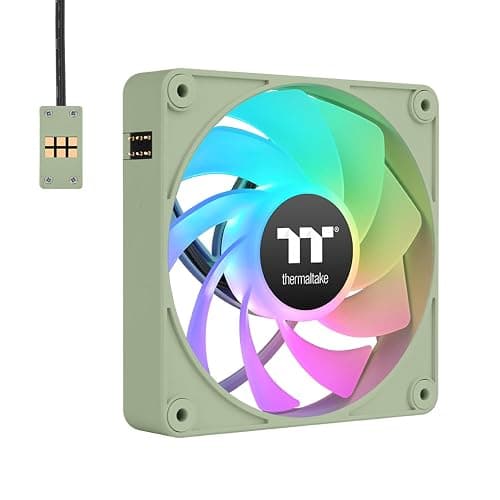 Thermaltake CT120 EX ARGB Reverse PC Cooling Fan Matcha Green 3-Fan Pack, Magnetic Connection, 5V Motherboard Sync, 16.8 Million Colors 9 Addressable LEDs, 120 mm Case/Radiator Fan, CL-F198-PL12MG-A thumbnail 4