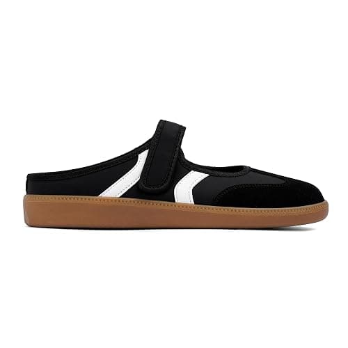 Mary Jane Sneakers for Women Slip on Mules Walking Flats Fashion Sneakers | Round Toe, Hook and Loop, Slingback, Lightweight Footwear, Women Fashion Shoes for Walking, Travel, Daily Wear - Image 1