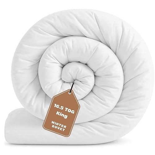 GG GONZALO GRACIA King Duvet 16.5 Tog | Extra Warm & Cosy Winter Duvets for Cold Nights | Made in UK Quilt | Anti-Allergy, Breathable & Hollowfibre Filling Duvets (King, 225x220cm) - Image 1