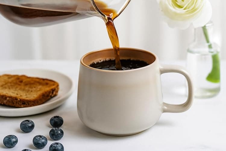 Ava Nord Ceramic Coffee Mugs Set of 4 | 12 oz Stoneware Coffee Cups | Lead-Free, Non-Toxic | Microwave and Dishwasher Safe | Comfortable Handle | Aesthetic Nordic Design for Tea and Latte | Sage Ash thumbnail 2