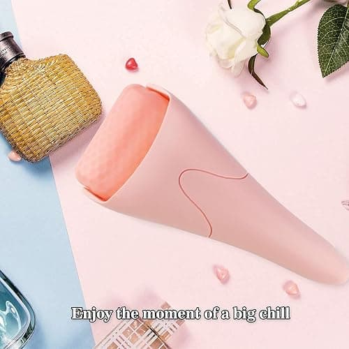 Fronnor Ice Roller for Face,Eyes,Facial Massager Tool,Soothing Skin Care Tool,Cooling Skincare Device for Puffiness,At-Home Spa Gift for Women(Pink) thumbnail 7