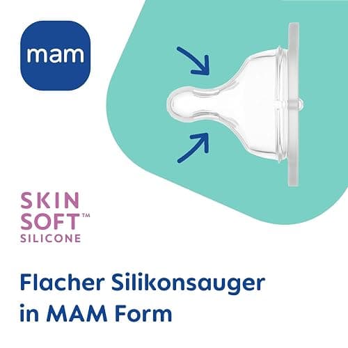 MAM 67036720–2 – Lot de 2 biberons confort en verre 260 ml – Neutres thumbnail 8