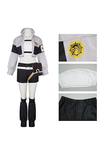 ulesoke Riyo Reaper Cosplay Gachiakuta Costume Riyo Reaper Coat Shorts Wigs Adults Womens Halloween Outfits Accessories thumbnail 4