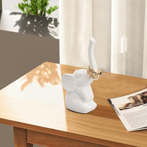 Kioiner Ceramic Elephant Ring Holder thumbnail 5