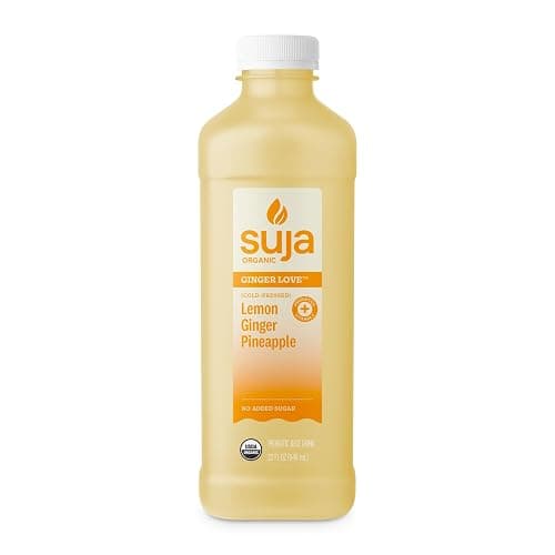 Suja Organic Ginger Love Cold Pressed Juice Drink, Refreshing Ginger Lemonade, excellent source of antioxidant vitamin C, 32 fl oz Bottle - Image 1