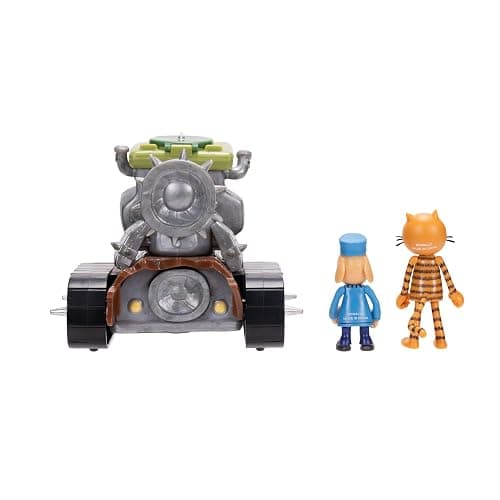 JAKKS Dog Man Squirrel Tank Shooter Vehicle Playset with Petey and Dog Man Action Figures thumbnail 5