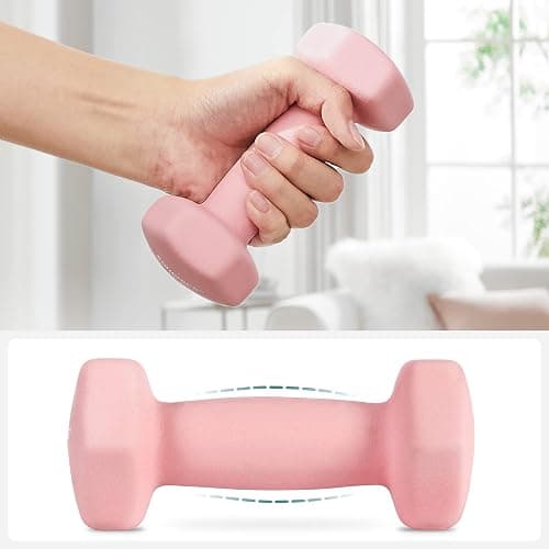 SONGMICS Weight Lifting Dumbbell Kit with Storage Stand, for Fitness, Vinyl Coated thumbnail 6