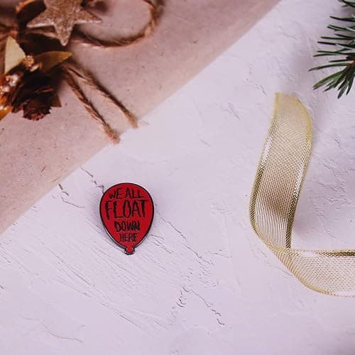 GuDeKe We All Float Down Here Hard Enamel Lapel Pins Badge Horror Movie Pin thumbnail 4