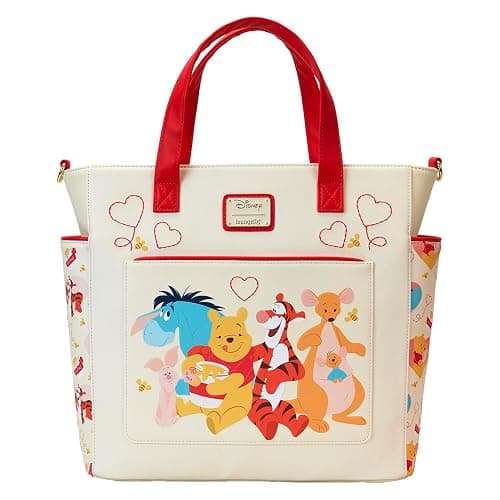 Loungefly Disney Winnie The Pooh Love Convertible Backpack and Tote Bag - Image 1