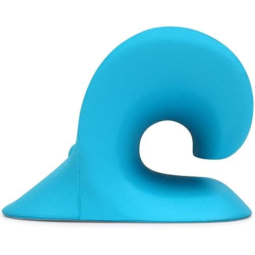 RESTCLOUD Neck and Shoulder Relaxer, Cervical Traction Device for TMJ Pain Relief and Cervical Spine Alignment, Chiropractic Pillow Neck Stretcher (Blue) thumbnail 4