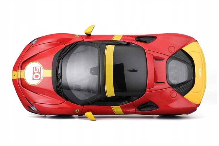 Ferrari SF90 Stradale Assetto Fiorano 1:18 Die‑Cast Model – Signature Series, Opening Doors/Bonnet, Rubber Tires, Steering – Rare Collectible thumbnail 6