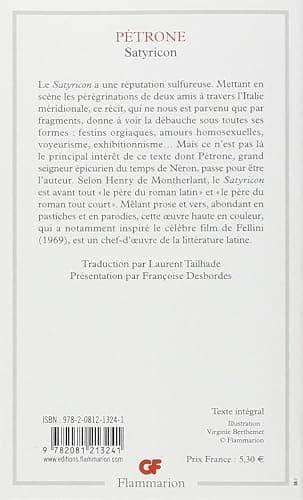 Satyricon: TRADUCTION PAR LEURENT TAILHADE, PRESENTATION PAR FRANCOISE DESBORDES thumbnail 2