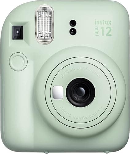 Fujifilm Instax Mini 12 Instant Camera Mint Green + Fuji Film Value Pack (40 Sheets) + Shutter Accessories Bundle, Incl. Compatible Carrying Case, Quicksand Beads Photo Album 64 Pockets thumbnail 4