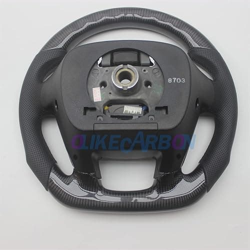 OLIKE Replacement Real Carbon Fiber Leather Steering Wheel Compatible With Honda Accord 8TH GEN 8 2008-2012 thumbnail 6