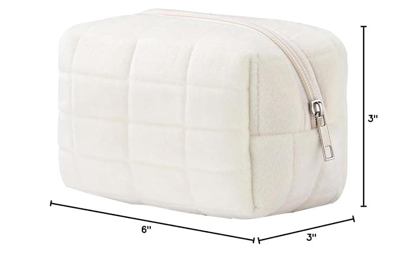 HABUAETY Makeup Cosmetic Bag Small Checkered Pouch Make Up Purse Bag Y2k Accessories thumbnail 3