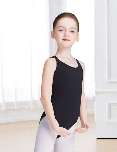 Daydance Toddler Kids Girls Camisole Leotards for Ballet, Double Breast Dance Bodysuit thumbnail 2