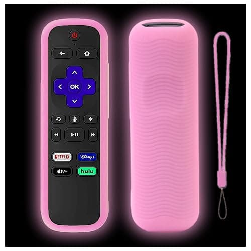 Gavyqier Silicone Protective Controller Cover fits for Roku TV Voice Remote | Element Roku | Westinghouse Roku TV Controller Cover,Glow in The Dark - Image 1