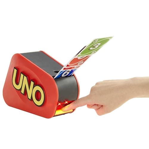 Mattel Games Jeu de Cartes UNO Extreme avec Distributeur aléatoire émettant des lumières et des Sons, 112 Cartes. Jeu pour Enfants, Adolescents et Adultes. Cadeau pour Joueurs de 7 Ans et Plus, GXY75 thumbnail 6