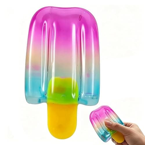 Ice Cream Squishy Stress Relief Toy, Slow Rising Soft Squeeze Fidget | Fun Gift Idea: A cute choice for summer parties, birthdays, stocking stuffers, gift baskets, and casual surprises. - Image 1