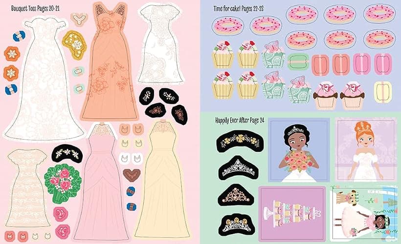 My Sticker Dress-Up: Weddings: Reusable Sticker Activity Book for Endless Creative Play! thumbnail 4