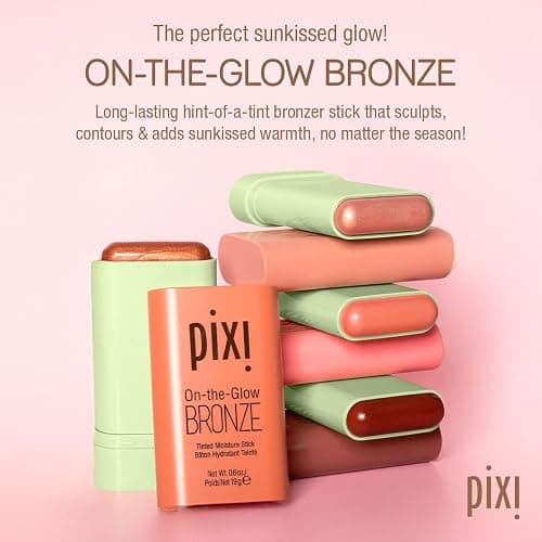 Pixi On-the-Glow Bronze - RichGlow, Hydrating Tinted Moisture Bronzer Stick with Ginseng, Aloe Vera & Fruit Extracts, For Cheeks & Lips, 19g / 0.6oz, Paraben-Free thumbnail 2