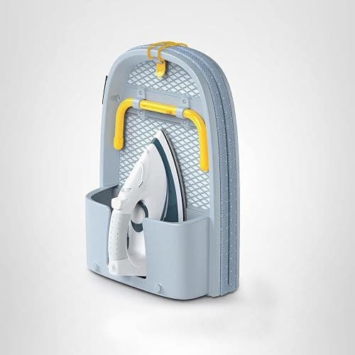Joseph Joseph Pocket Folding Tabletop Ironing Board with Iron Holder and wall mount, Compact Space-Saving , Grey/Yellow thumbnail 13
