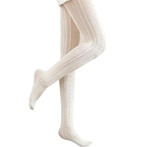 Sviiolnnr Patterned Tights for Women, Fishnet Stockings, Lace Leggings Pantyhose, Fishnet Tights thumbnail 2