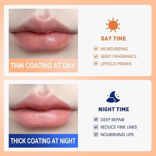 12 Pack Lip Sleeping Mask Set, Overnight Lip Treatment, Nourish and Hydrate Lip Mask With Vitamin C and Coconut Oil, Lip Balm for Dry Lips, Reduce Lip Lines and Improve Lip Color thumbnail 6