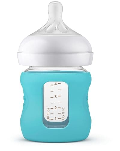 Philips Avent Natural Newborn Glass Gift Set, Baby Bottles with Natural Response Nipples, 3x 4oz (Slow Flow, Flow 2) and 2x 8oz (Medium Flow, Flow 3), 2x Silicone Sleeves, SCD858/01 thumbnail 10