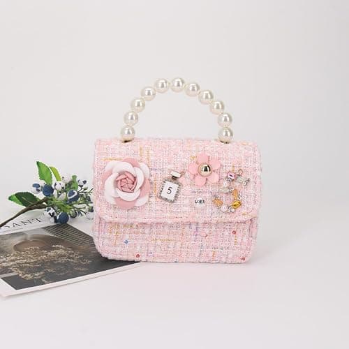 ZWI-player Girls Princess Bunny Purses Cute Crown Crossbody Bag Handbag with Pearl Handle for girls | Princess, Bunny, Cute, Crown, Pearl Handle, for girls thumbnail 3
