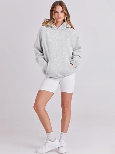 ANRABESS Women Hoodies Oversized Fleece Long Sleeve Comfy Casual Basic Pullover Sweatshirts 2025 Fall Outfits Y2K Clothes thumbnail 5