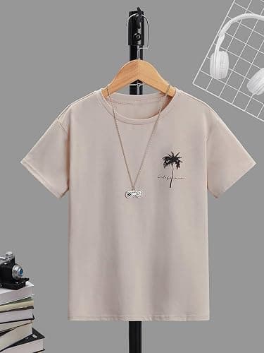 SOLY HUX Boy's Graphic Tees Palm Tree Print Short Sleeve Crew Neck Summer Trendy T-Shirts Clothes for Teen Boys thumbnail 5
