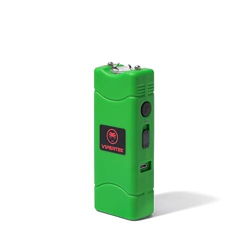VIPERTEK VTS-881 Micro Stun Gun for Self Defense Rechargeable with LED Flashlight - Image 1