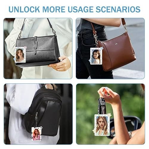 XFSRG 4 Stück Photocard Holder Entzückend Stern Kartenhülle Transparent Katseye Kartenhalter Sammelkarten für Ausweis Idol Photo Display und Buskarte thumbnail 6