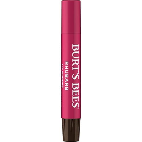 Burt's Bees Shimmer Lip Tint Set, Mothers Day Gifts, Tinted Lip Balm Stick, Moisturizing for All Day Hydration with Natural Origin Glowy Pigmented Finish & Buildable Color, Rhubarb (4-Pack) thumbnail 2