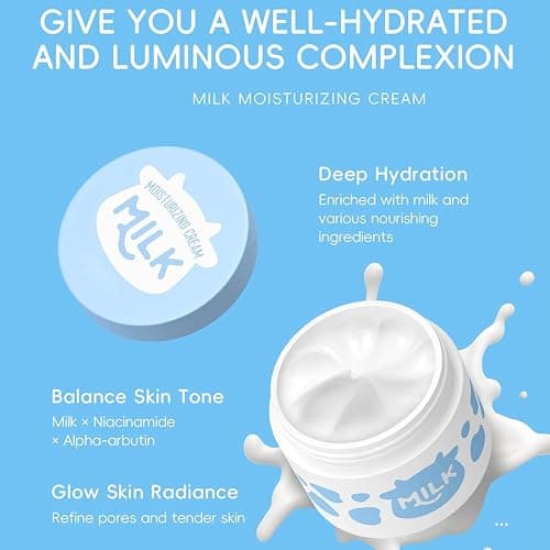 Milk Skincare Set, Milk Skin Care Products Skin Care For Teens 10-12, Natural Milk Extract Girls Skin Care For Kids Age 8-12, Travel Size Skin Care Set, Skincare For Girls 10-12, Teen Skin Care thumbnail 3