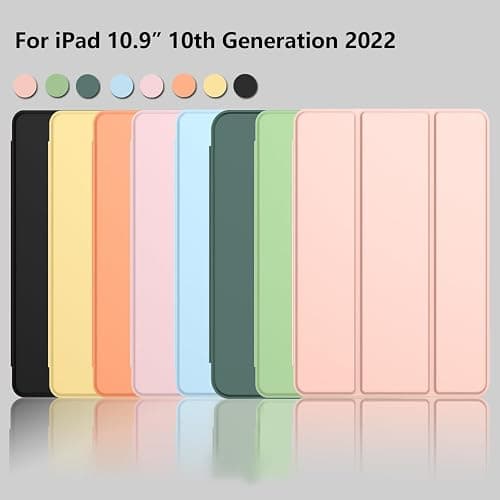 ZryXal iPad (A16) Case/iPad 10th Generation Case [11-Inch 2025/10.9 Inch 2022] with Pencil Holder, Smart Cover with Soft TPU Back [Support Auto Wake/Sleep] (Bisque) thumbnail 9